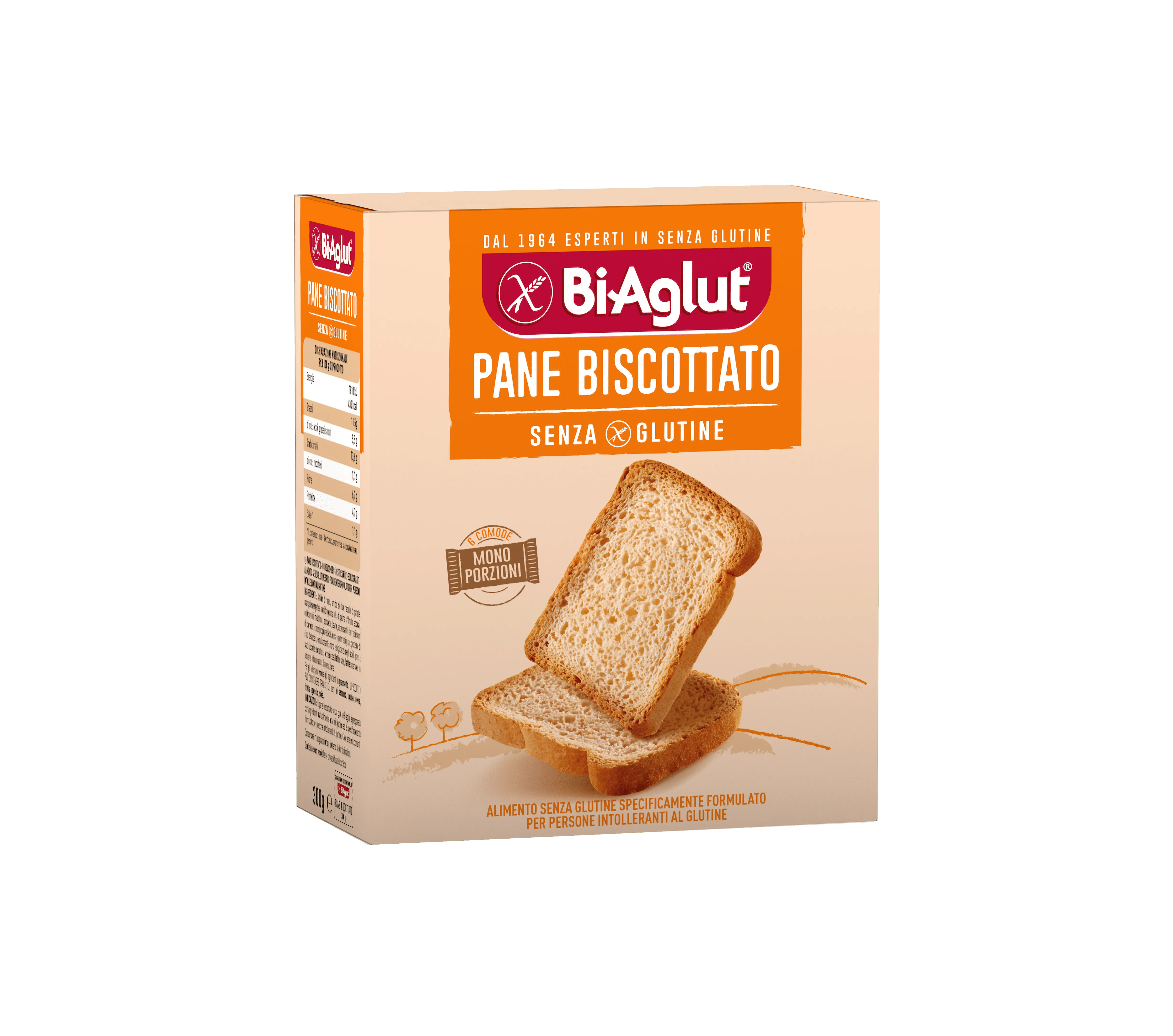 Biaglut Pane Biscottato Senza Glutine 300 g In Comode Monoporzioni