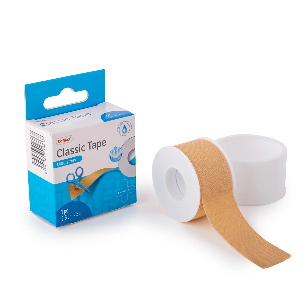 Dr. Max Cerotto Ultra Resistente 2,5cm x 5m Fissaggio Medicazione
