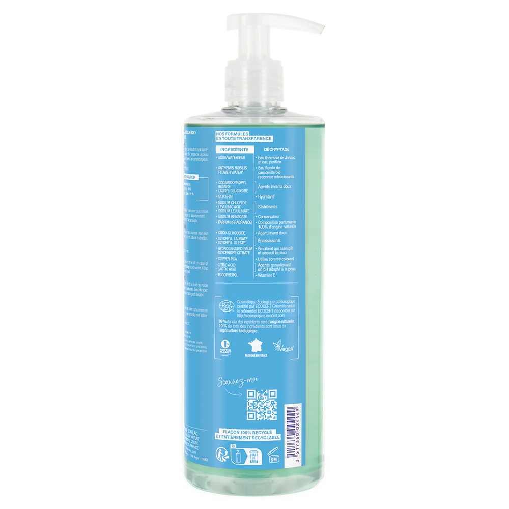 Jonzac Gel Doccia Idratante Alta Tolleranza 500 Ml Ripristina l'Idratazione