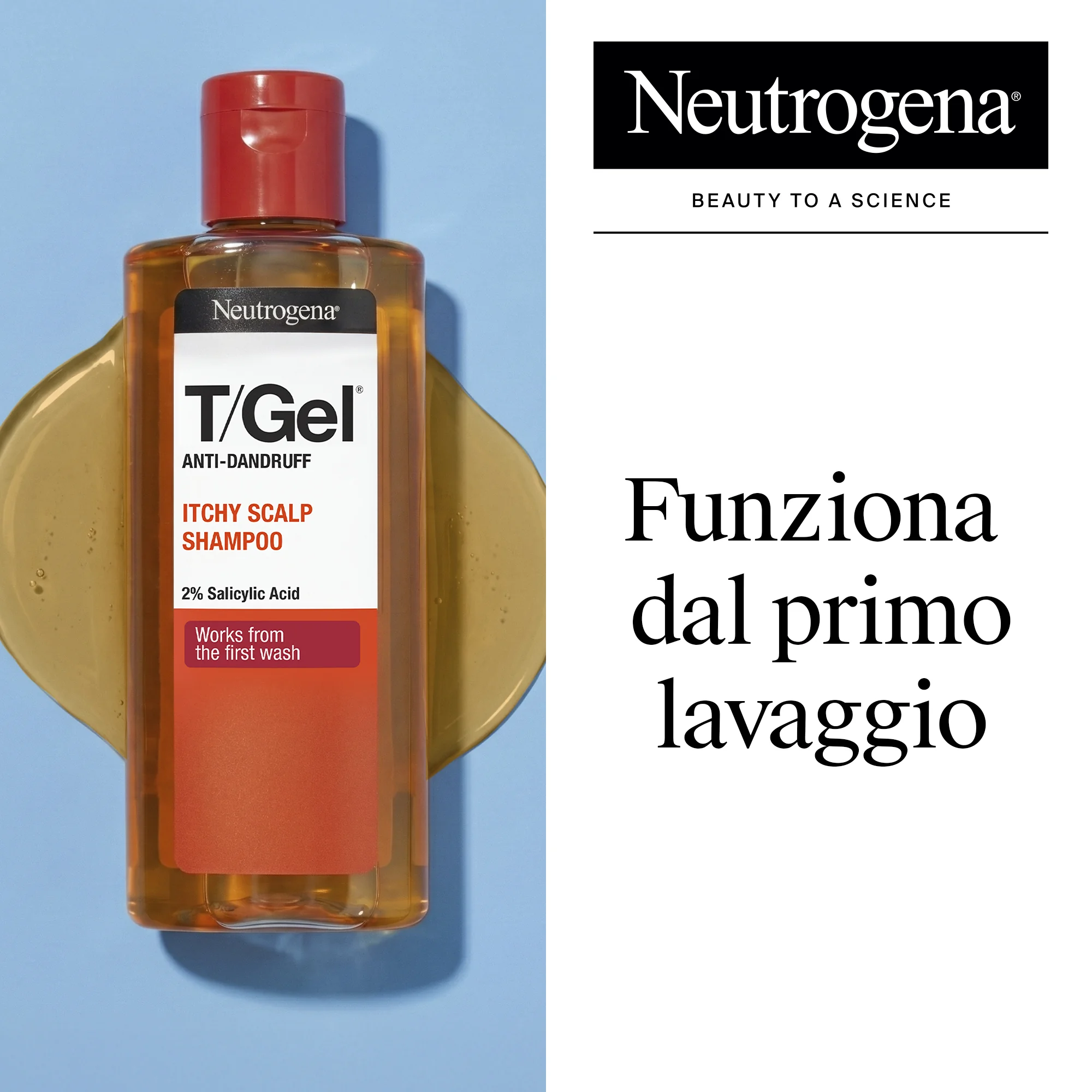 Neutrogena Shampoo Antiforfora T/Gel Forte Prurito Intenso 150 ml Shampoo uomo per forfora secca