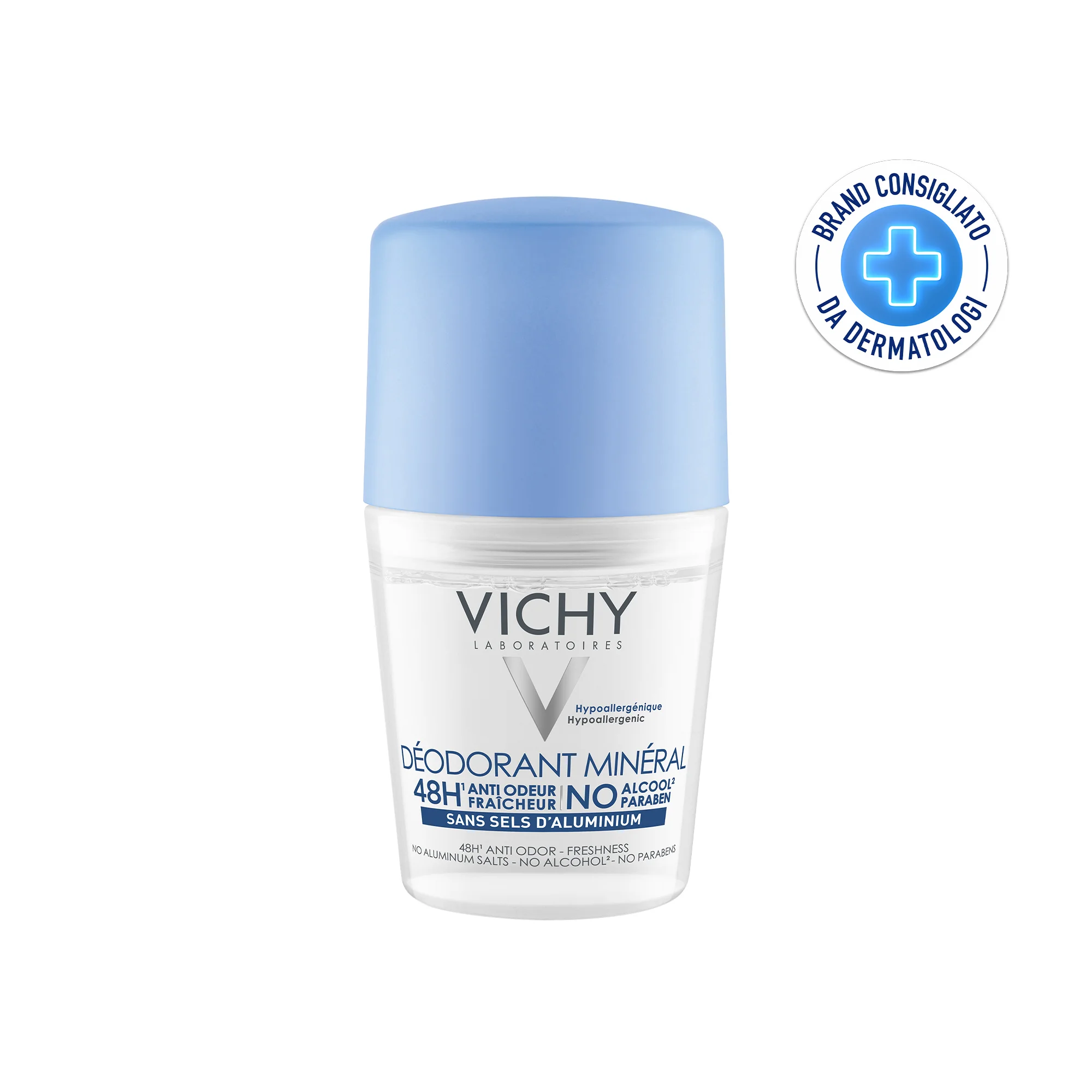 Vichy Deodorante Mineral Roll-On 50 ml Pelle Sensibile o Depilata
