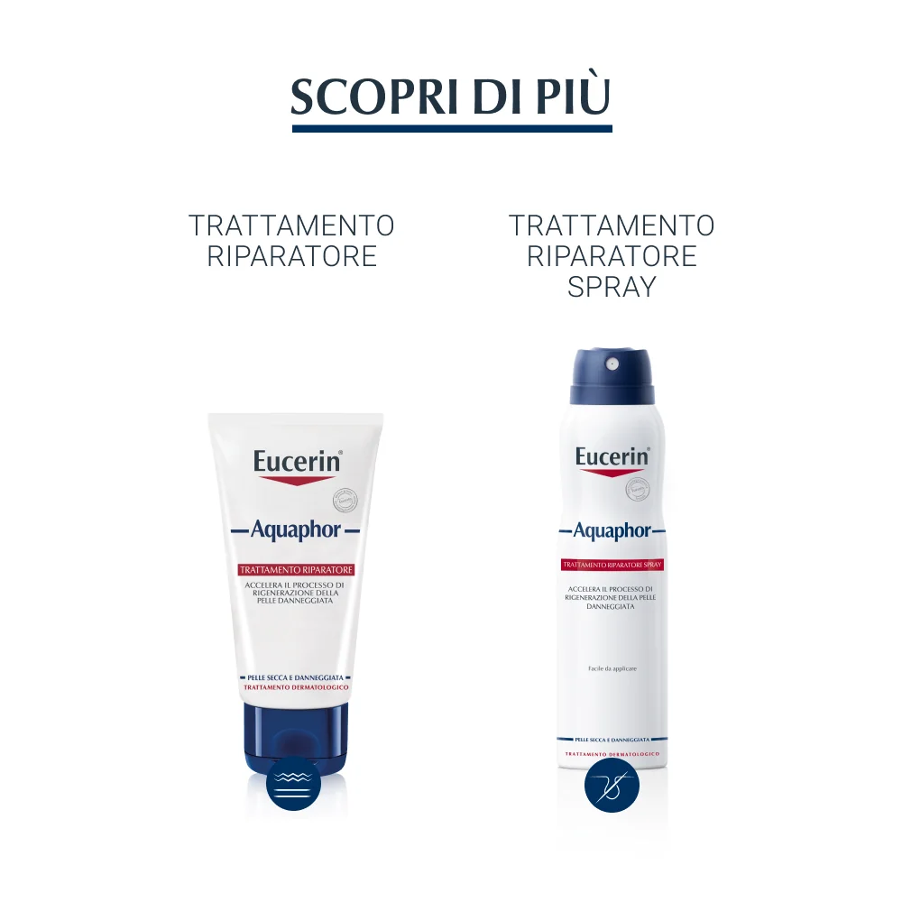 Eucerin Aquaphor SOS Riparatore Labbra 10 ml Azione idratante per Labbra Screpolate