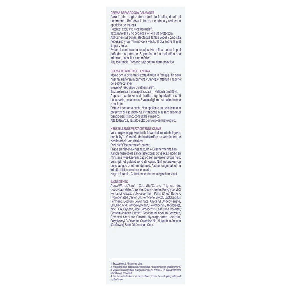 Jonzac Cica+ Crema Riparatrice Lenitiva 40 Ml Pelli Fragili e Irritate