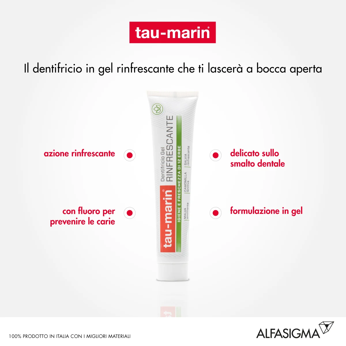 Tau-Marin Dentifricio Rinfrescante Adulti 75 ml Alle 12 Erbe