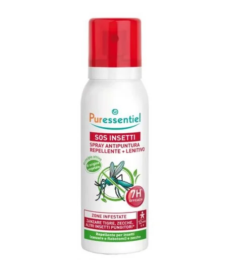 Puressentiel Spray SOS Insetti Antipuntura 75 ml Repellente e Lenitvo
