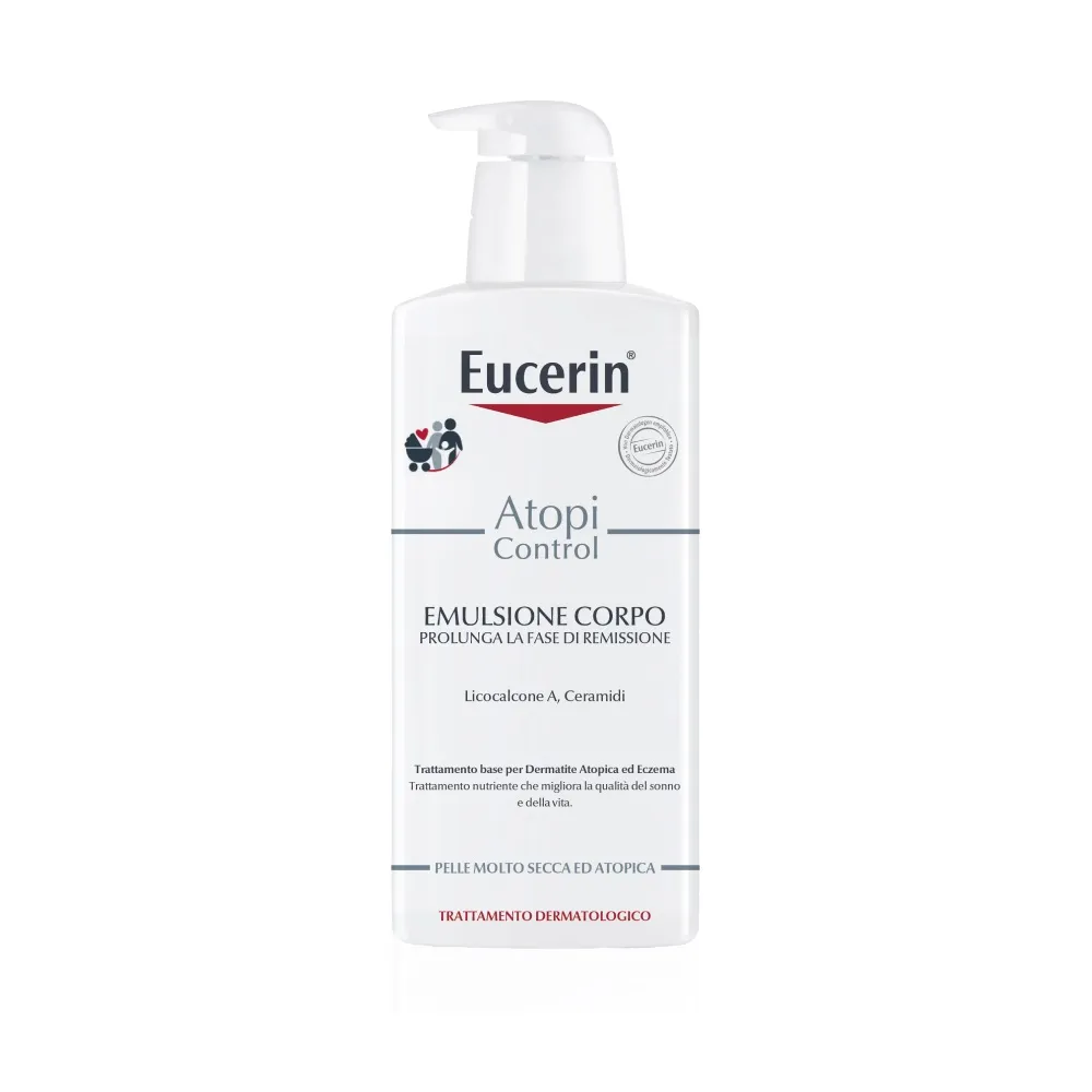 Eucerin AtopiControl Emulsione Corpo Pelle Atopica 400 ml Pelle Irritata, Incline al Prurito e Atopica