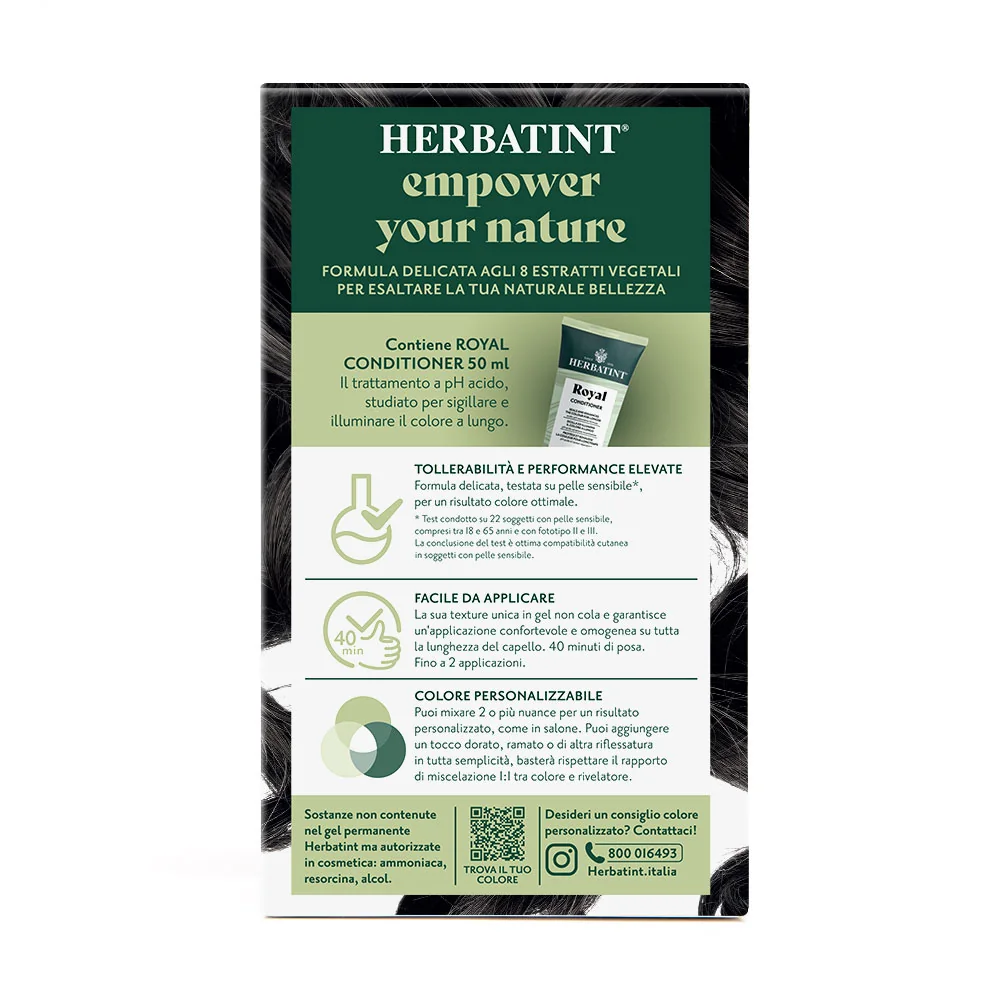 Herbatint Gel Colorante Permanente 2N Bruno 170 Ml Colore Intenso e Duraturo