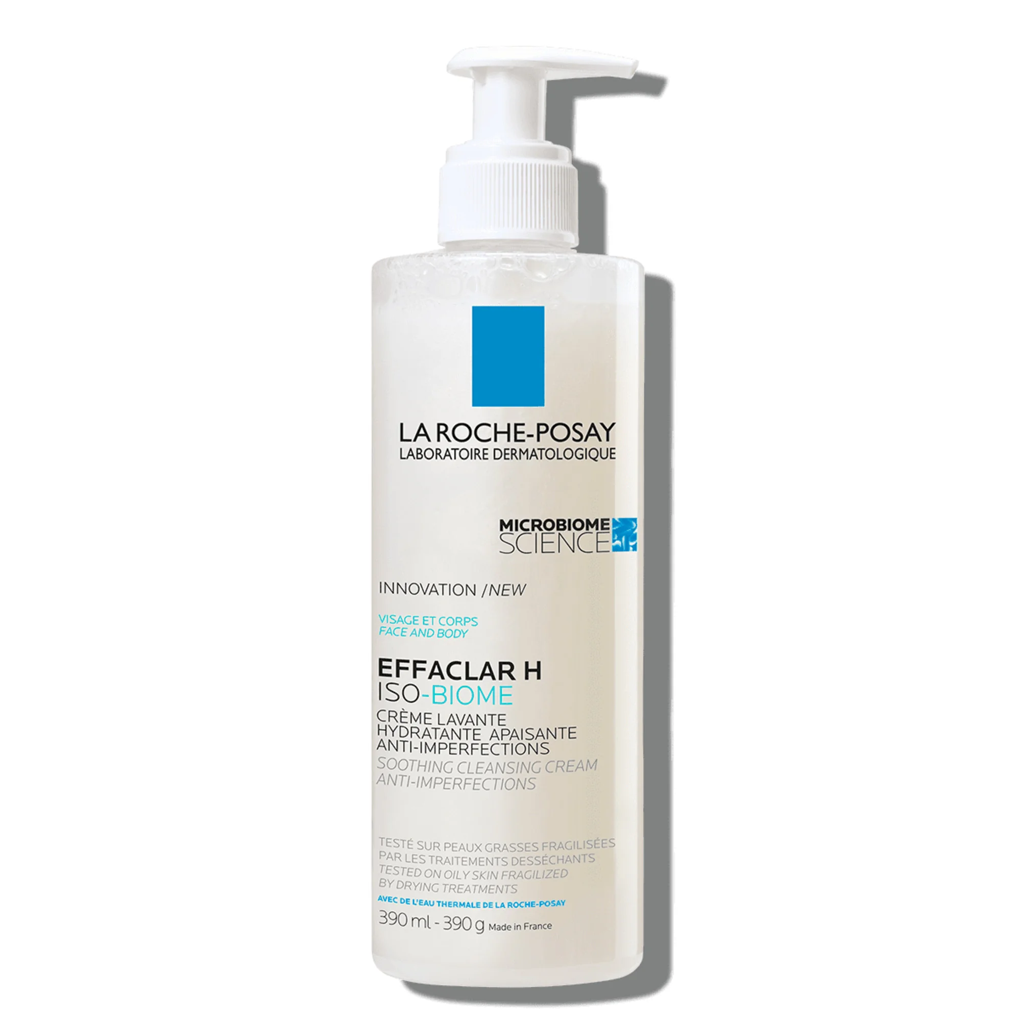La Roche Posay Effaclar H Iso Biome Crema Lavante 400 ml Detergente Viso Pelle Grassa A Tendenza Acneica