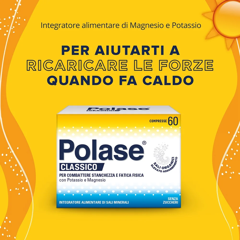 Polase Classico 60 Compresse Senza Zucchero Integratore per la Stanchezza