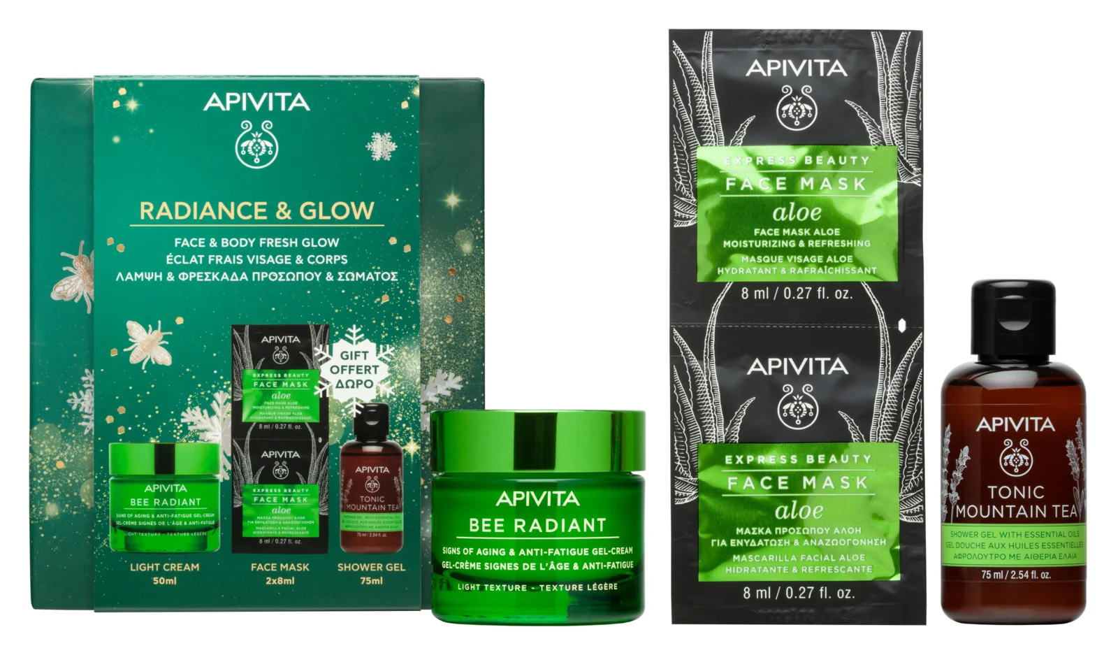Apivita Pro Xm Bee Radiant Light Cream 3 Pezzi