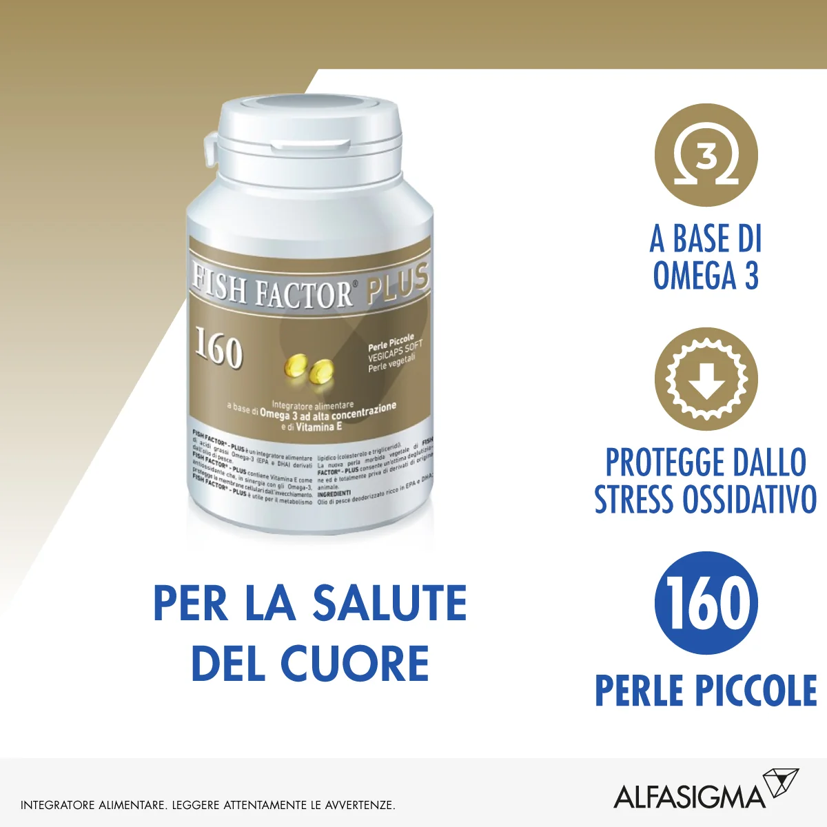 Fish Factor Plus 160 Perle Pic Metabolismo Lipidico