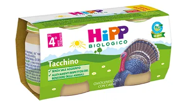 HIPP BIOLOGICO OMOGENEIZZATO TACCHINO 2 X 80 G