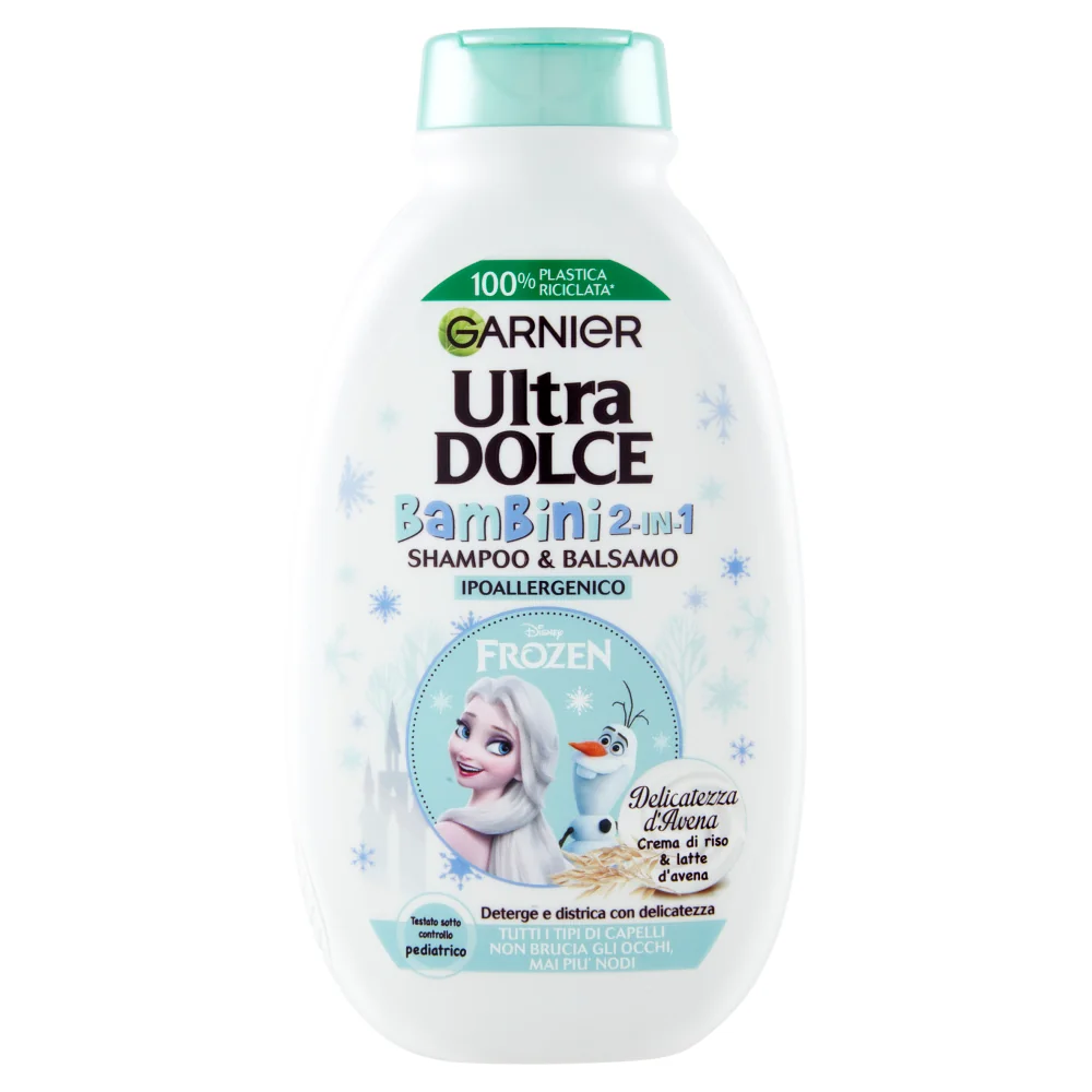 Garnier Shampoo & Balsamo Bambini 2in1 250 ml Shampoo e Balsamo 2in1 per Bambini Delicato e Ipoallergenico