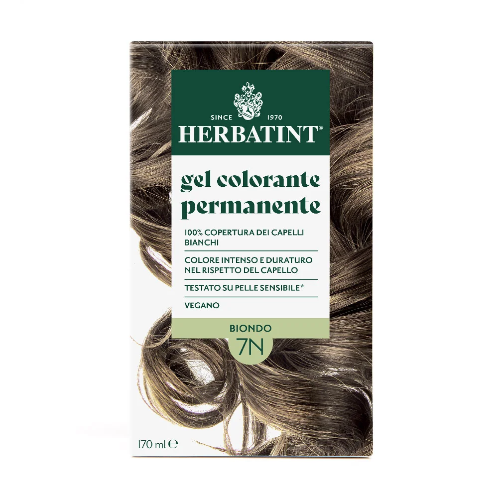 Herbatint Gel Colorante Permanente 7N Biondo 170 Ml Colore Intenso e Duraturo