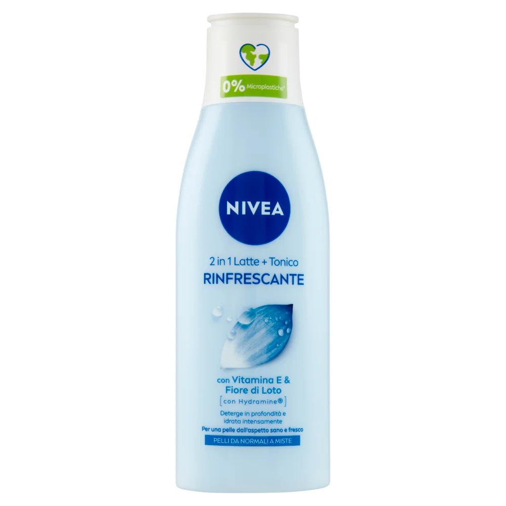 Nivea 2 in 1 Latte + Tonico Azione Idratante e Tonificante