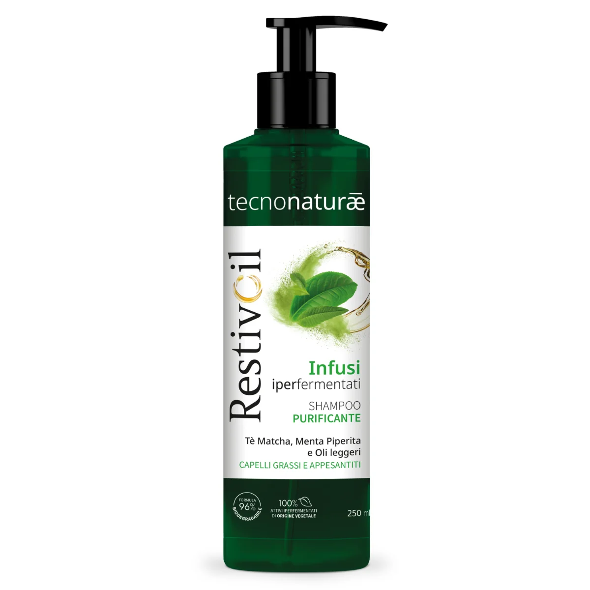 Restivoil Tecnonat Grassi Shampoo 250 ml Shampoo purificante per capelli grassi