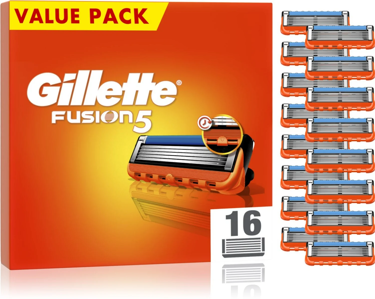 Gillette Fusion5 Refill M 16 Pezzi Lamette di ricambio