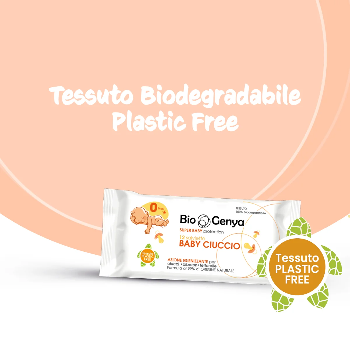 Biogenya Salviette Baby Ciuccio Igienizzante 12 Pezzi