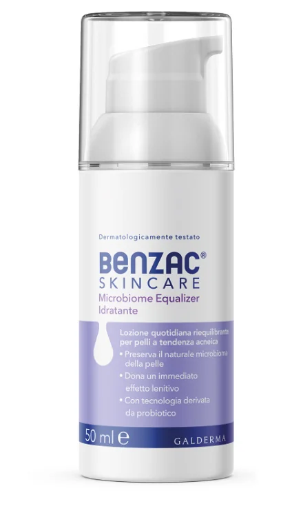 Benzac Skincare Microbiome Equalizer 50 ml Lozione Idratante Viso Pelle Acneica