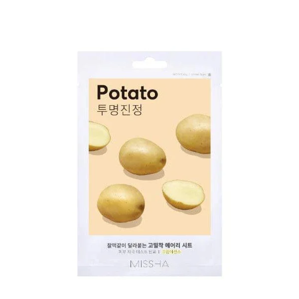 Missha Airy Fit Sheet Mask Potato 19 G Maschera viso in tessuto