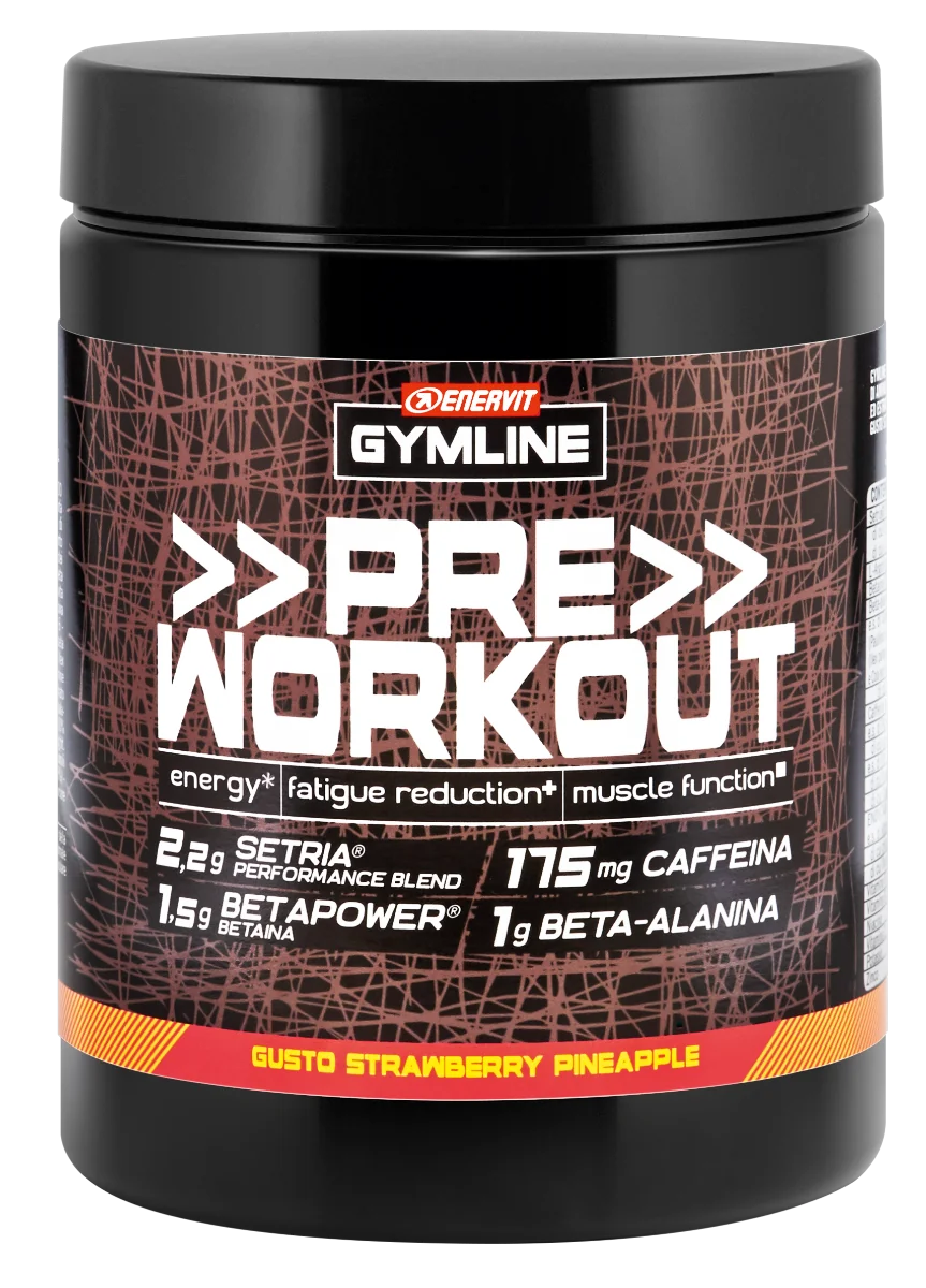 Gymline Pre Workout Strawberry Pineapple 313 G Fonte di Potassio