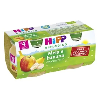 Hipp Biologico Merenda 4 X 100 G Mela E Banana