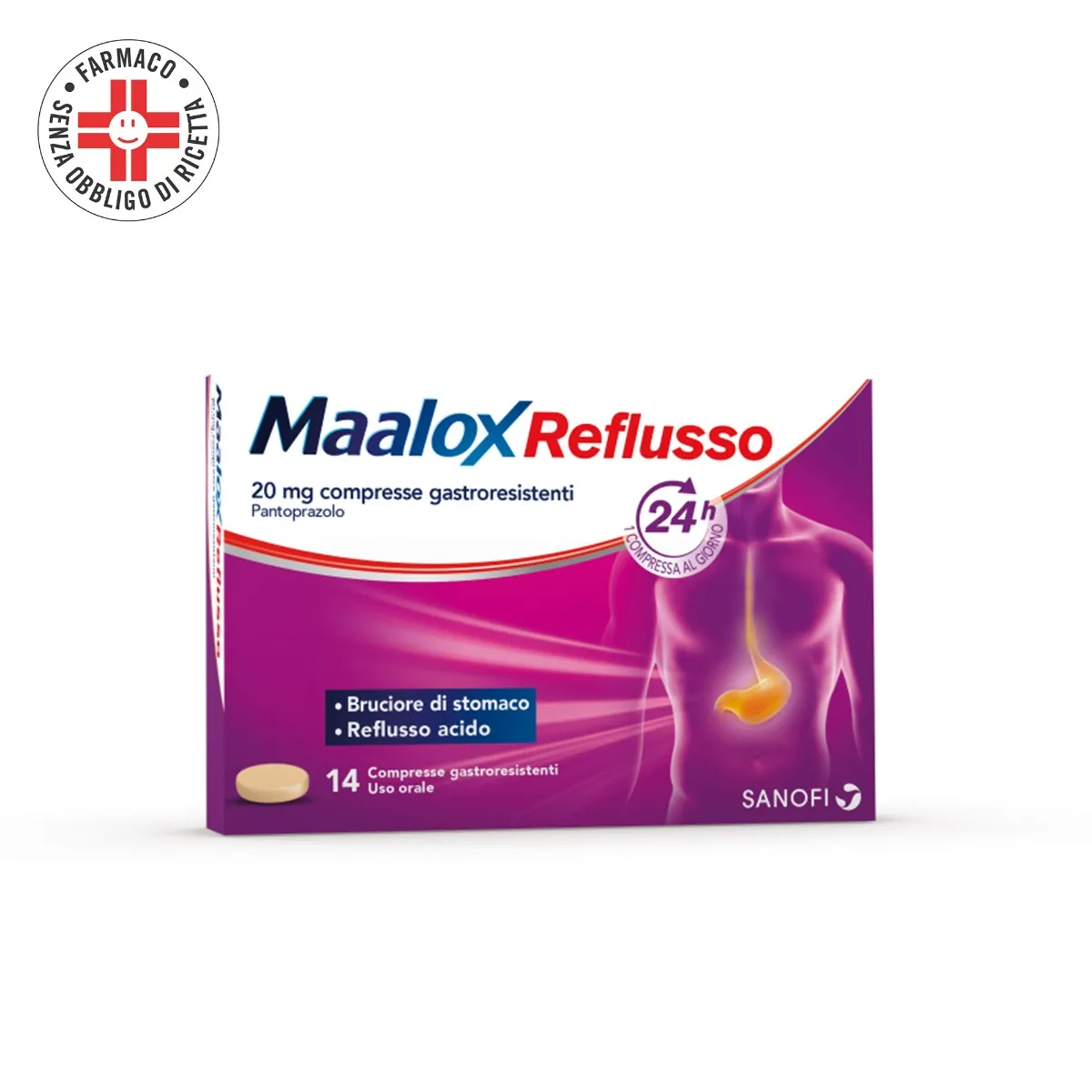 Maalox Reflusso 20 mg 14 Compresse
