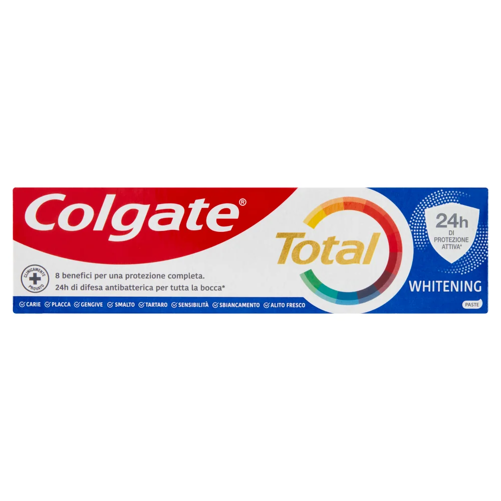 Dentifricio Colgate Dent Total White 75ml Sbiancante e Per Denti Bianchi