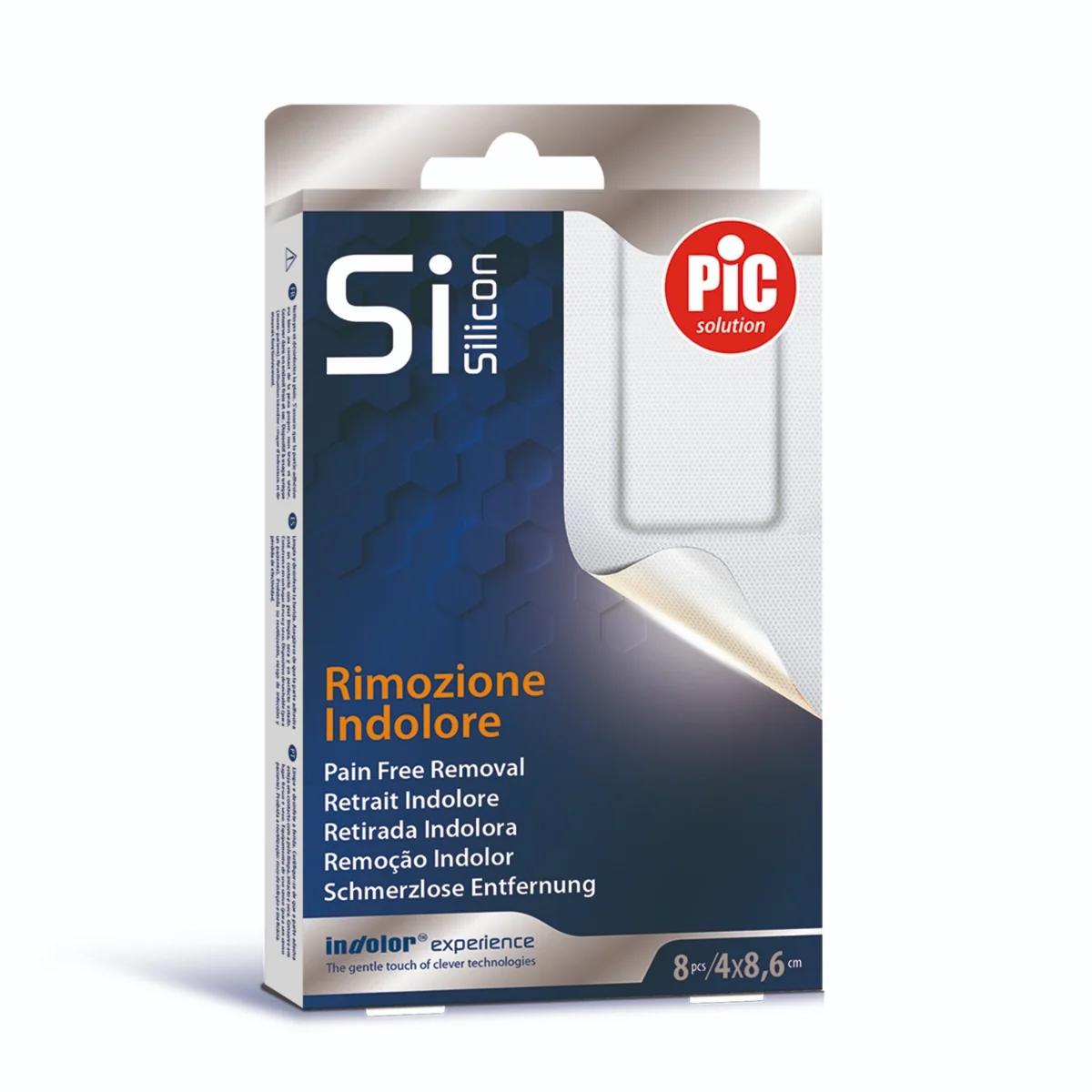 Pic Cerotti Strip Silicon 40x86 mm 8 Pezzi
