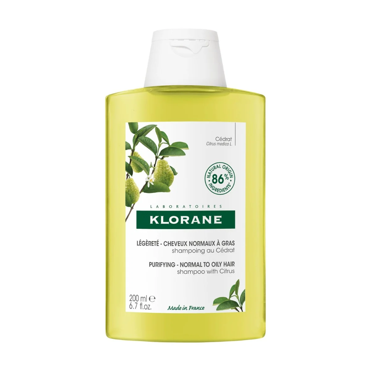 Klorane Shampoo Cedro 200 Ml Purifica e Rivitalizza