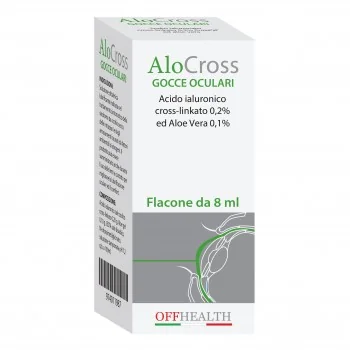 Alocross Soluzione Oftalmica 8 ml Acido Ialuronico e Aloe Vera