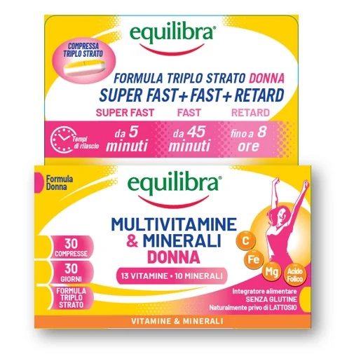 Equilibra Multivitaminico Donna 30 Compresse Integratore Femminile