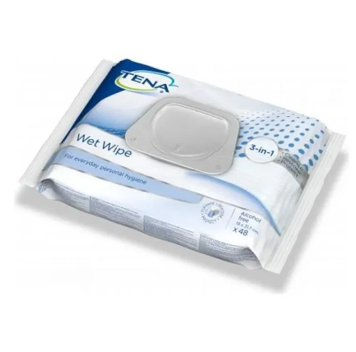 Tena Wet Wipes Salviette Umidificate 48 Pezzi Igiene della Pelle