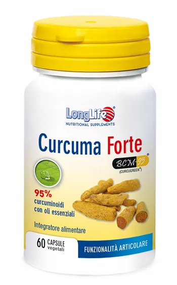 LongLife Curcuma Forte Integratore Curcuma 60 Capsule