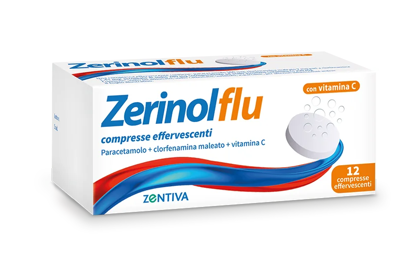 Zerinolflu 12 Compresse Effervescenti Analgesico Antipiretico Con Vitamina C