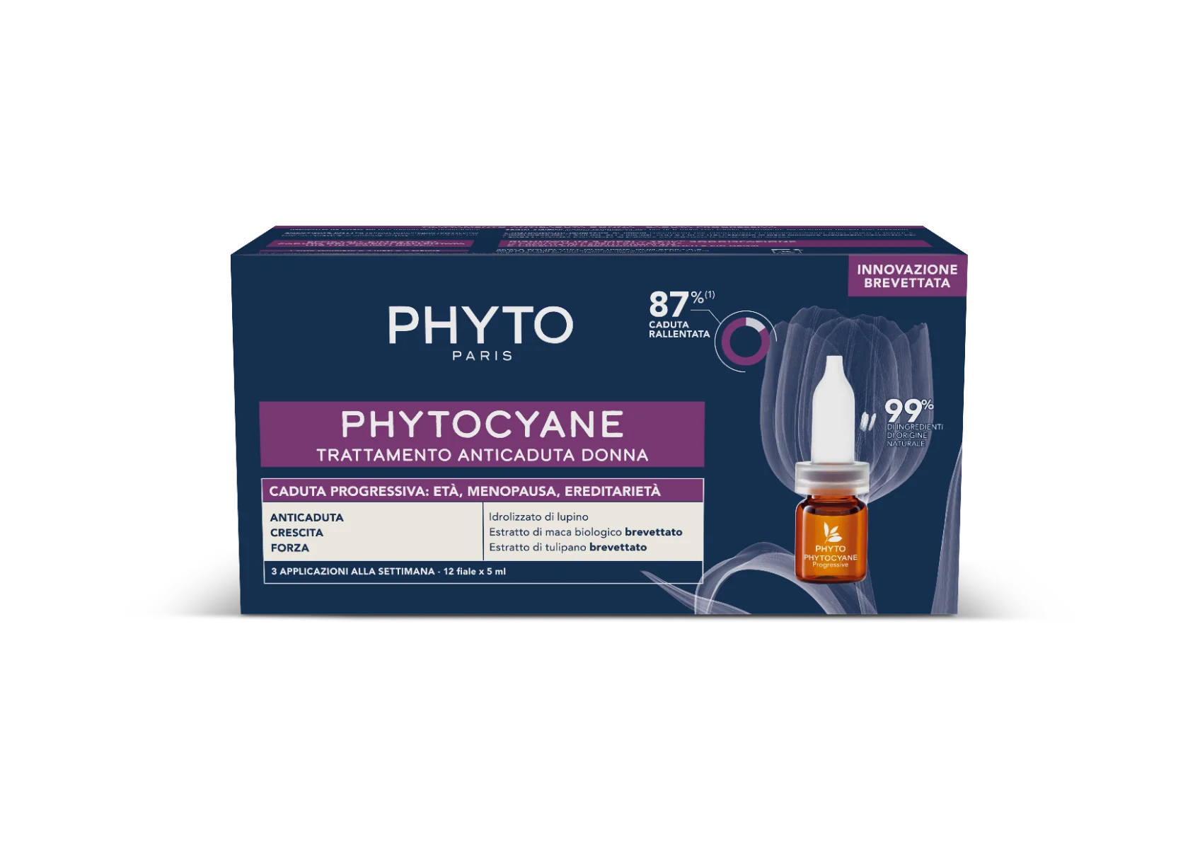 Phytocyane Fiale Donna Caduta Progressiva 12 Fiale Trattamento Anticaduta Donna