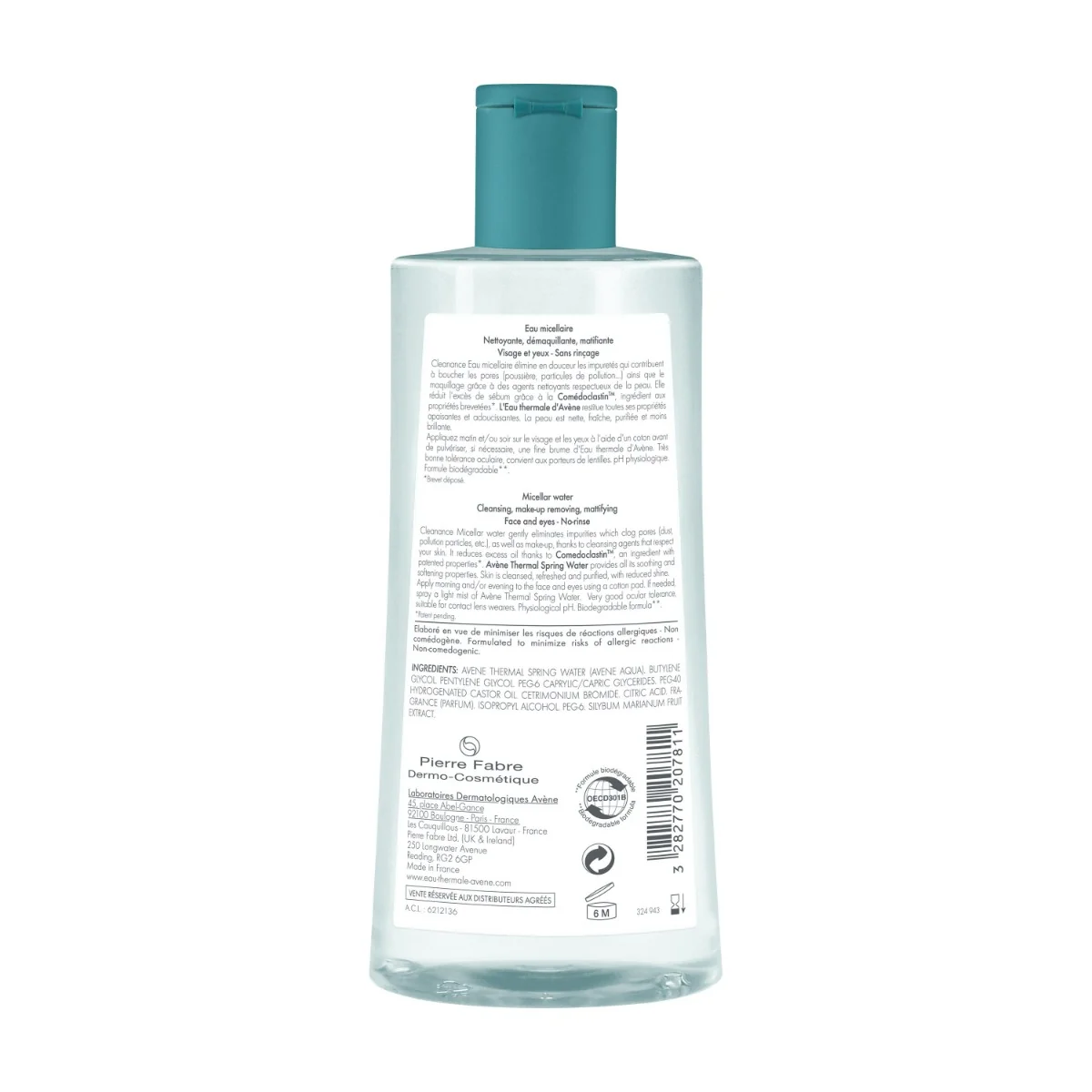 Avène Cleanance Acqua Micellare Detergente Purificante 400 ml
