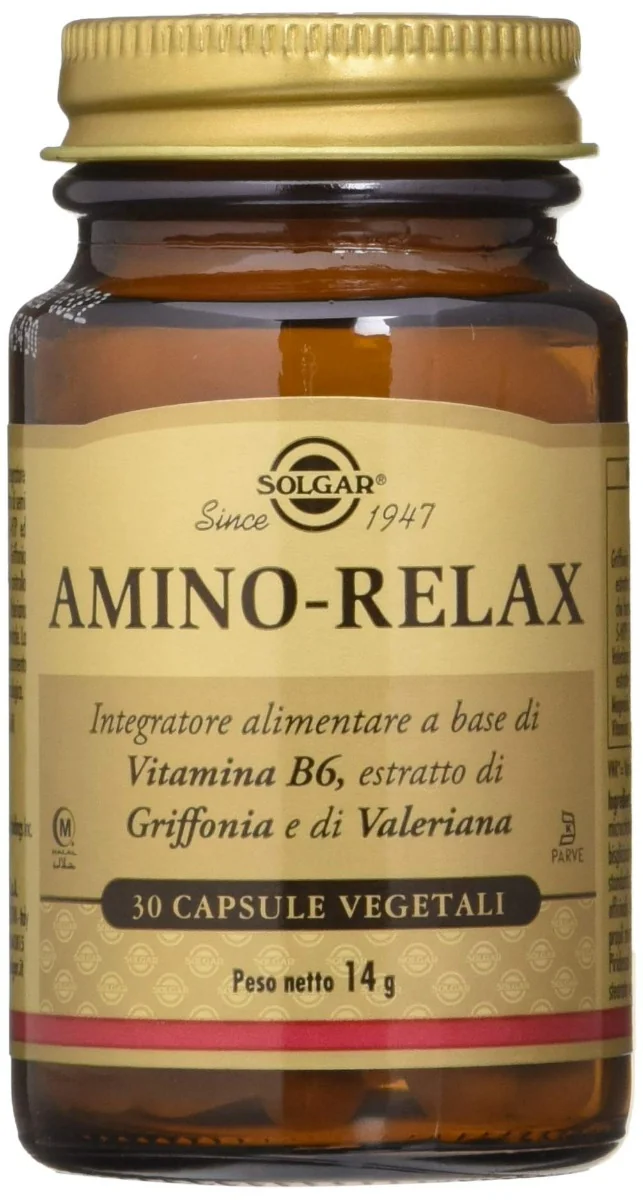 Amino Relax 30 Capsule Vegetali Tono dell'Umore e Benessere Mentale