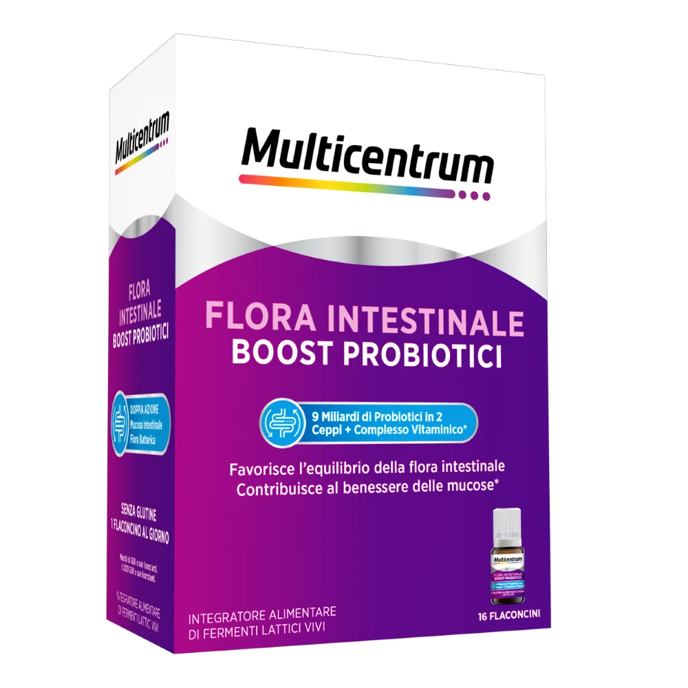 Multicentrum Duobiotico 16 Flaconcini 7 ml Integratore Benessere Intestinale