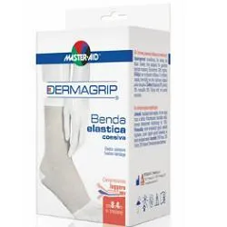 Dermagrip Benda Elastica Auto Aderente Per Medicazioni Con Leggero Effetto Compressivo cm 8x4m