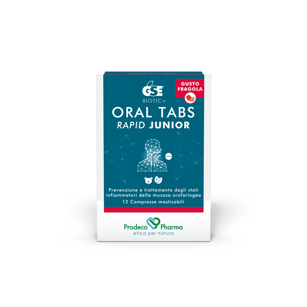 Gse Oral Tabs Rapid Junior Fragola 12 Compresse Antinfiammatorie