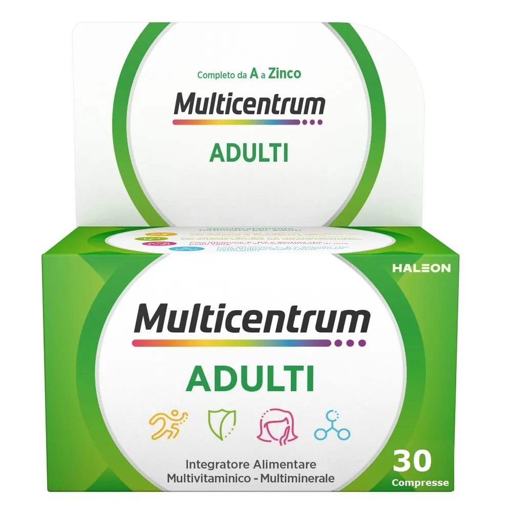 Multicentrum Adulti 30 Compresse Integratore Multivitaminico per Adulti