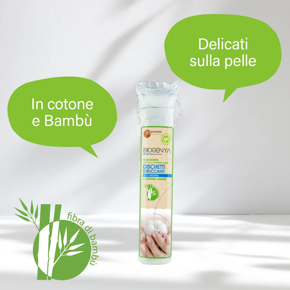 Biogenya Dischetto Occhi Bamboo 120 Pezzi