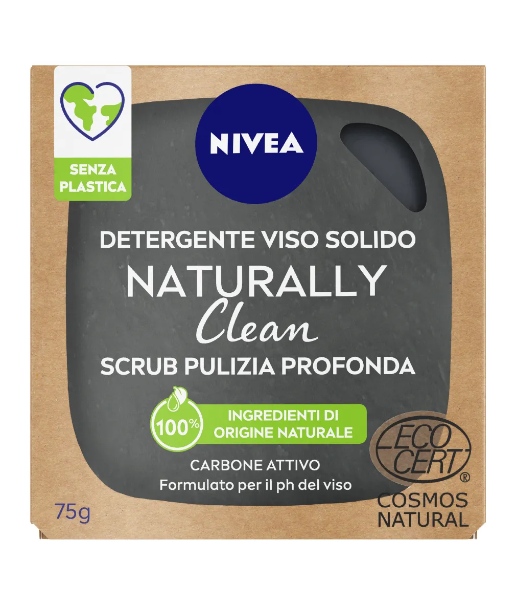 Nivea Naturally Clean Scrub Solido Pulizia Profonda