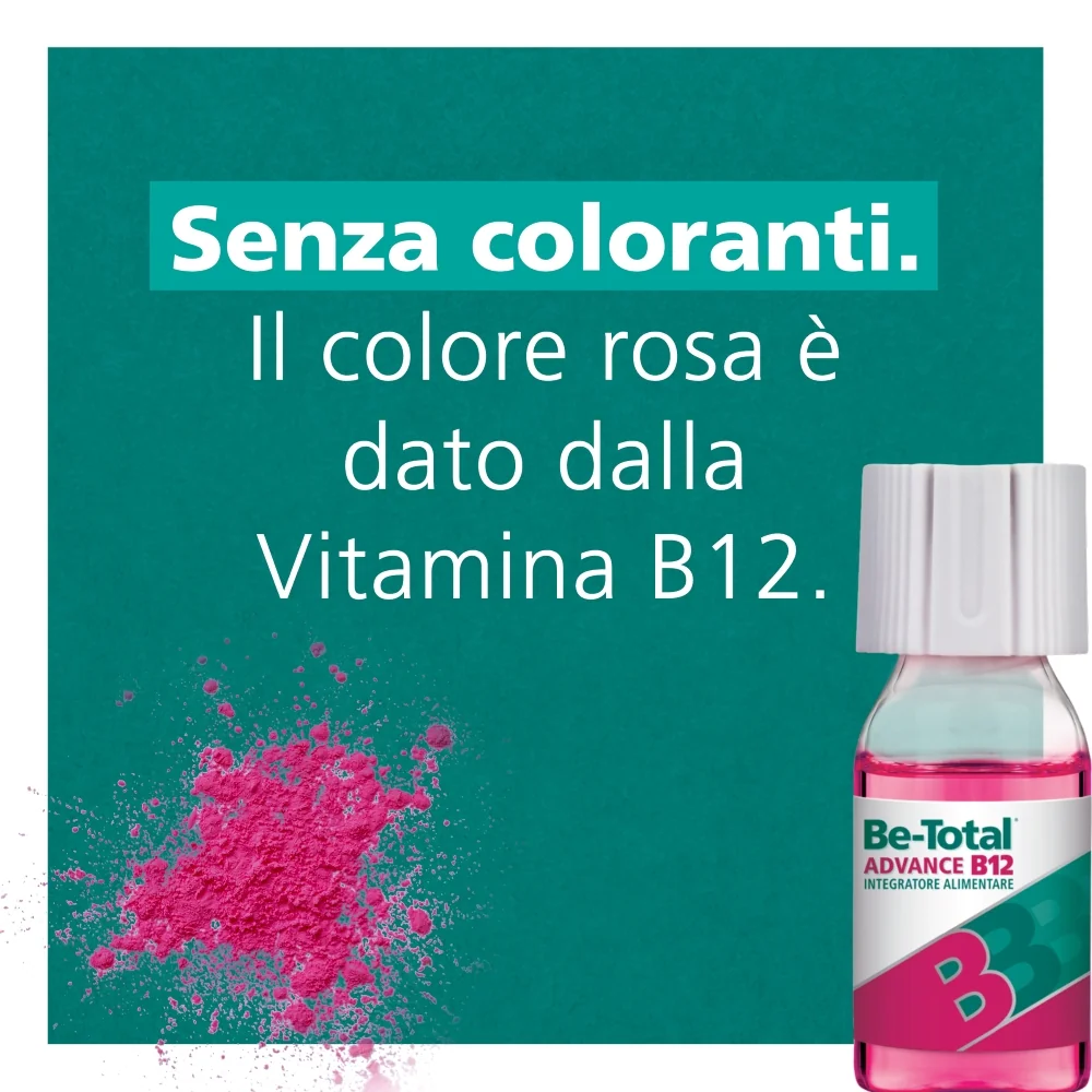 Be-Total Advance B12 30 Flaconcini Integratore Alimentare Vitamina B12 Vitamina B Zinco