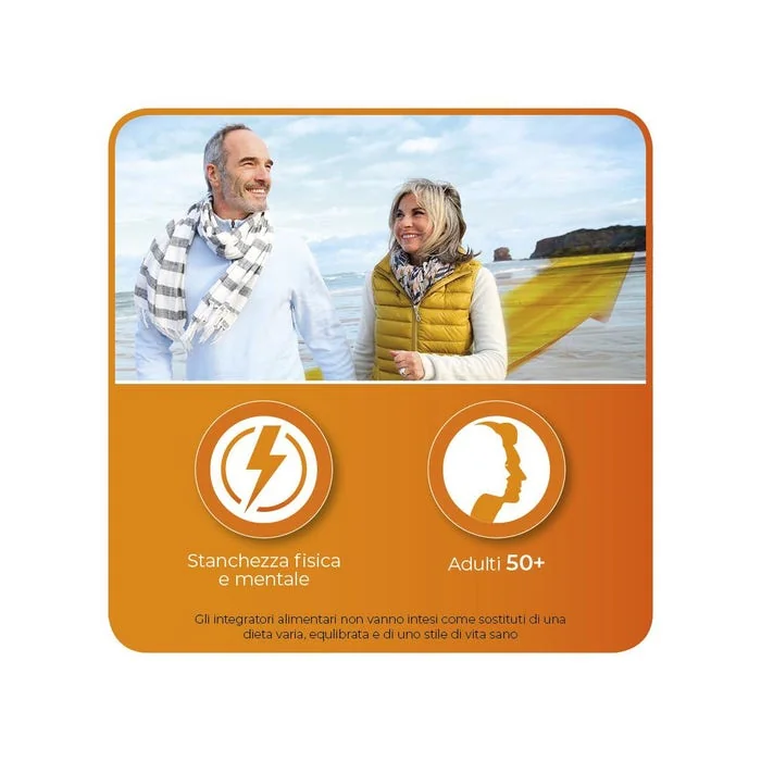 Sustenium Plus 50+ Integratore Per Energia Fisica e Mentale 16 Bustine