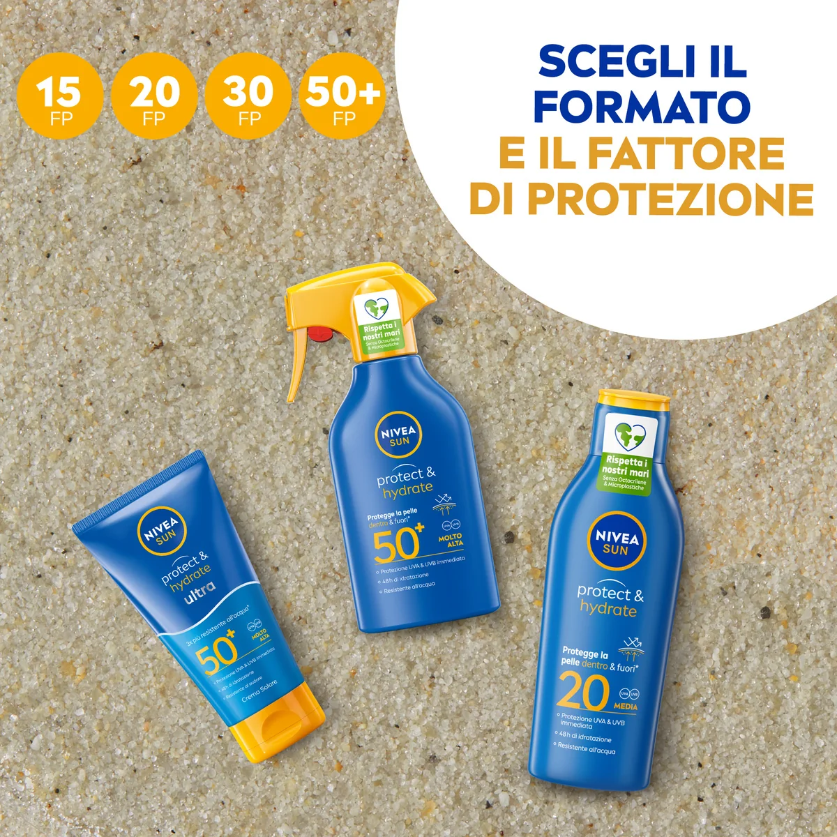 Nivea Sun Protect& Hydrate Spf30 270 ml Protezione solare idratante