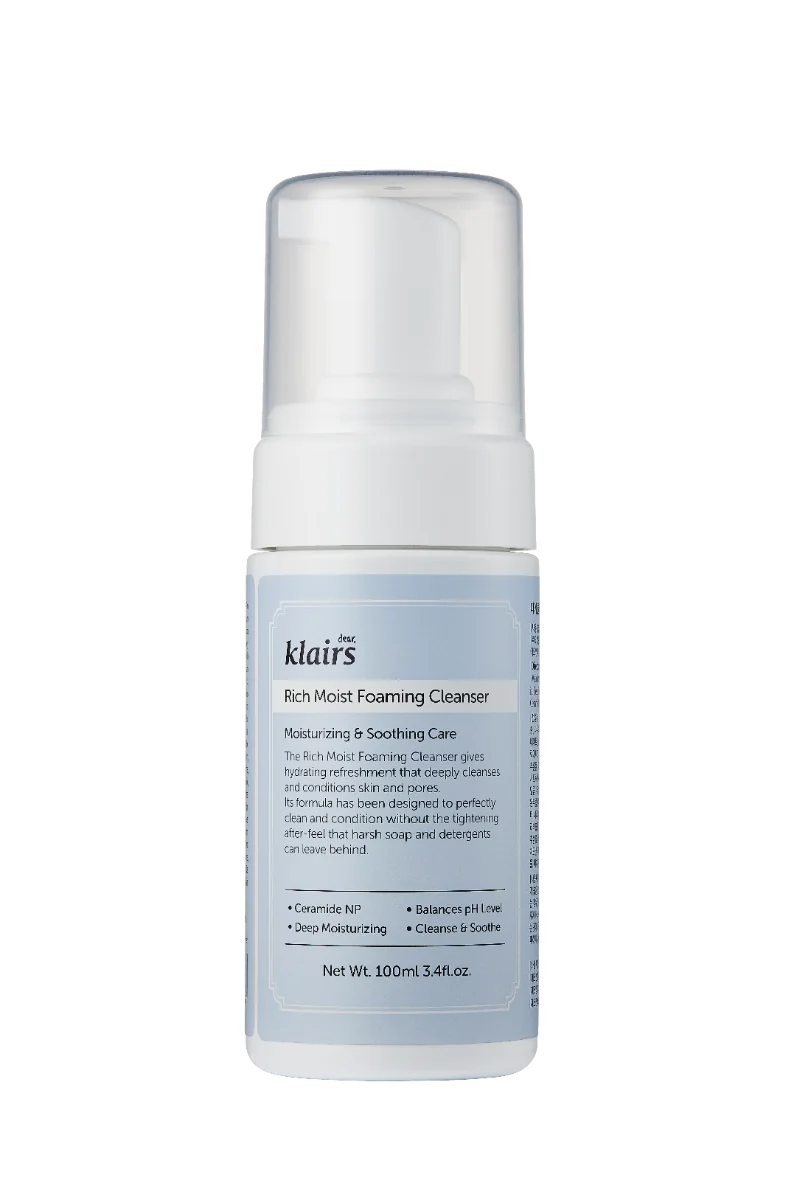 Rich Moist Foaming Cleanser Detergente pelli secche