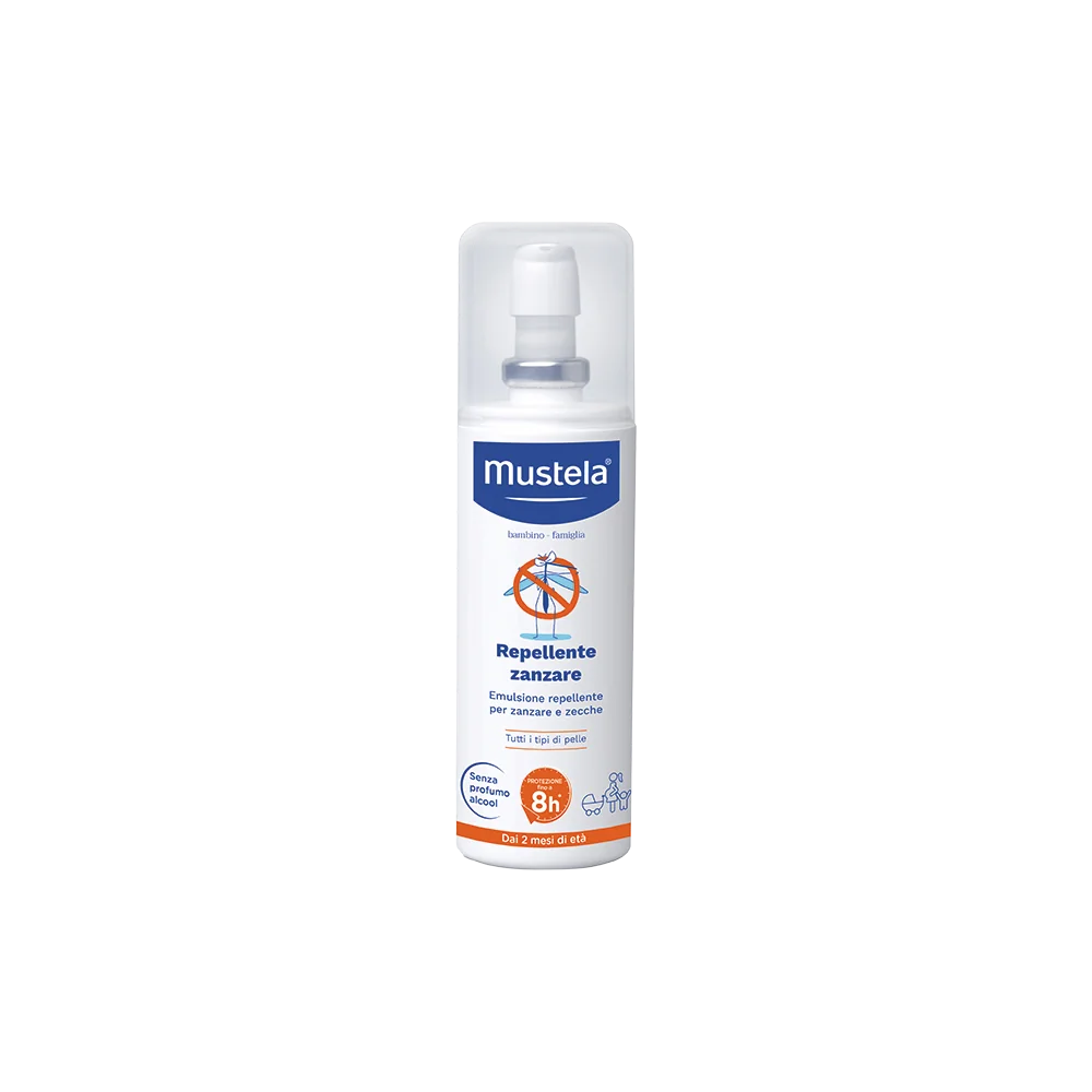 Mustela Repellente Zanzare Spray 100 Ml Per Tutti i Tipi di Pelle