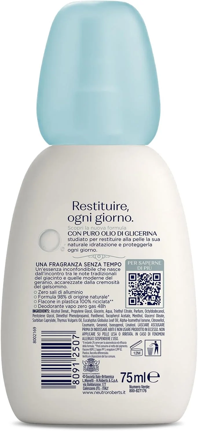 Neutro Roberts Deo Ecodeo Azzurro 75 Ml